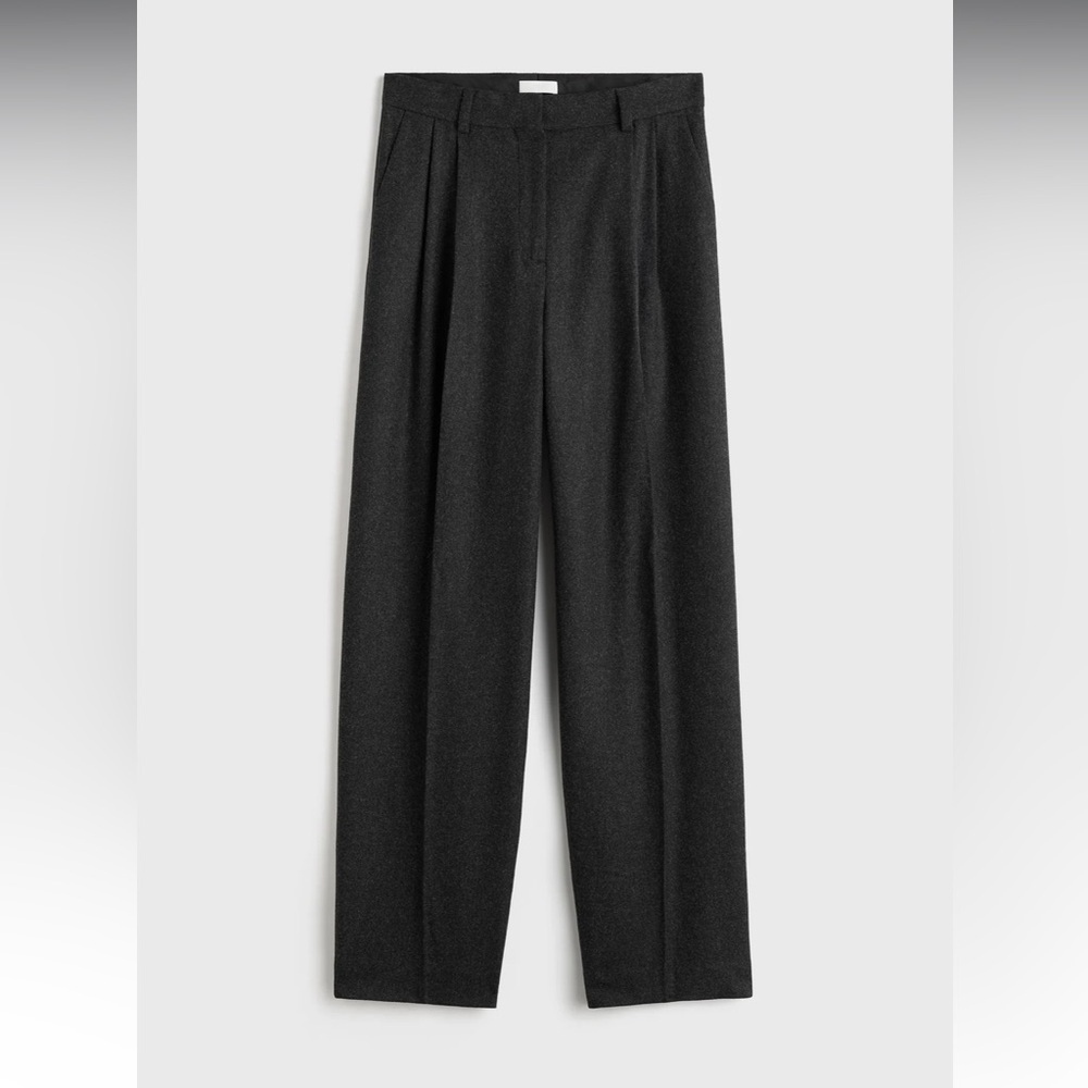 Toteme Double-pleat winter trousers charcoal, Size EU 36 US 4